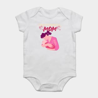 One Thankful Mommy - Mom Illustration Baby Bodysuit